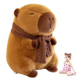 FCXVXCL Capybara Plush Toy, Capybara Stuffed Toy Plush Doll Soft Cuddly Plush Toy Stuffed Animal Doll Plushie Doll Plush Toy Panda Soft Toy Hugging Pillow Birthday Gift for Kids (25cm)
