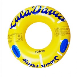 Lara David Thick Round Swim Tube with Handles and Double Valve 65cm