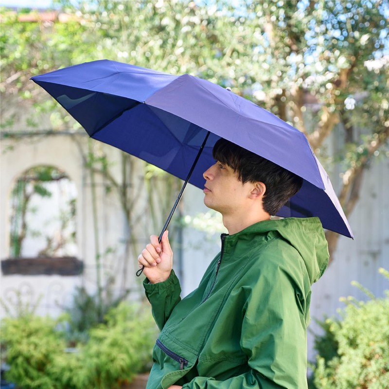 Moon Bat urawaza Folding Umbrella, Solid Color, 3 Seconds Folding