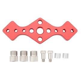 Self Center Dowel Jig Vertical Hole Puncher Locator Woodworking Doweling Jig Wooden Board Connection Tool Red