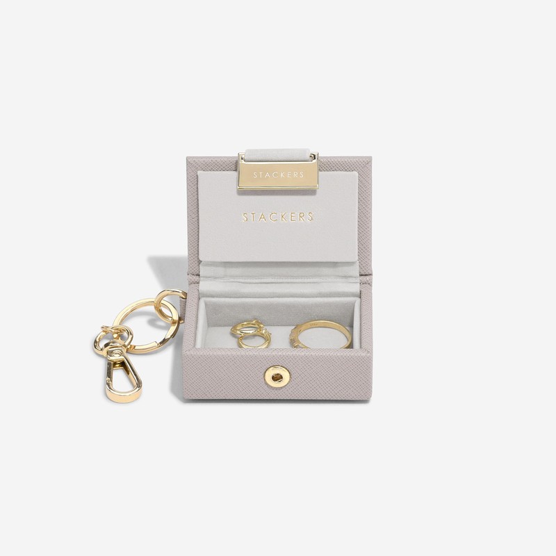 Stackers Nano Jewellery Box Key Ring Cracker Taupe