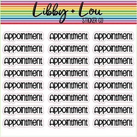 Appointment Planner Stickers | Libby and Lou Sticker Co