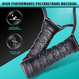 CHAMPKEY Professional Pickleball Paddle Grip Tape 2 Pack - All Weather Performance Pickleball Racket Grip - Improve The Feel and Convergence Characteristics (Yellow)