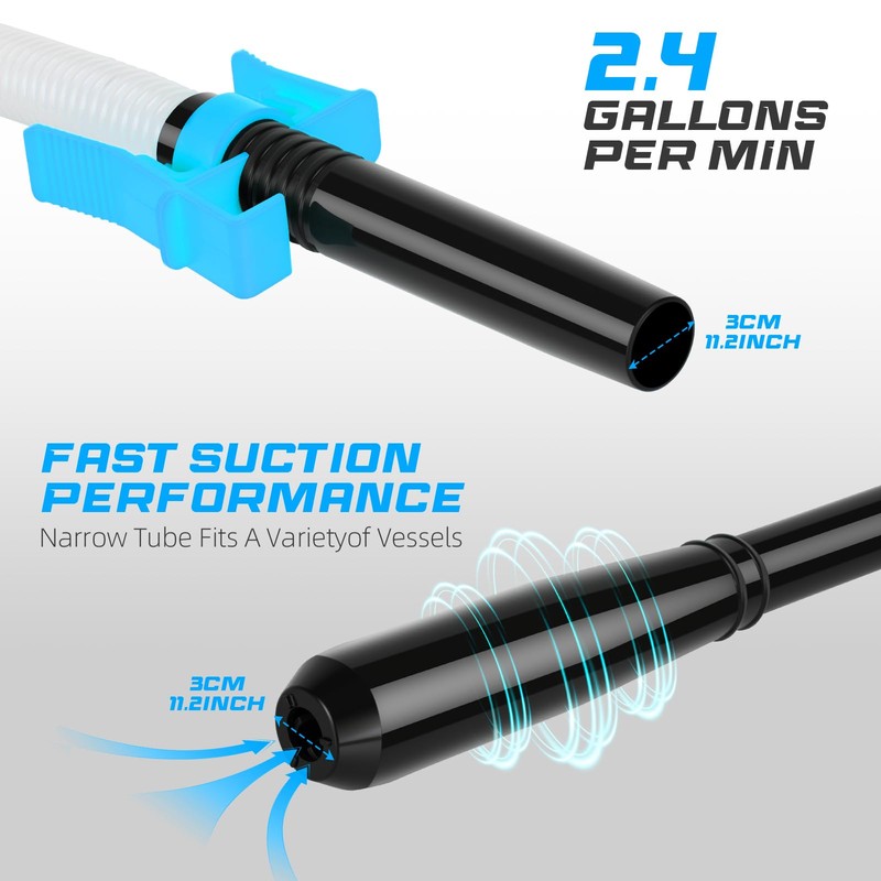 Portable Transfer Pump Battery Operated Electric Siphon Pump for Gas,