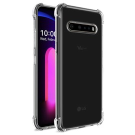 Starhemei Compatible for LG V60 ThinQ Case, Soft TPU Shock Absorption Flexible Gasbag Protection Case Cover for LG V60 ThinQ (Clear)
