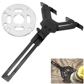 DNP618 All Steel Straight Edge Guide & DNP613 Router Sub Base Compatible With Porter-Cable 450 451, D-Ewalt 20V Compact Routers DCW600B, DWP611PK, DWP611