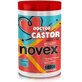 NOVEX Value Size Deep Conditioning Hair Masks infused with Natural Ingredients (1kg/35oz) Doctor Castor Vegan Deep Hair Mask 35 oz