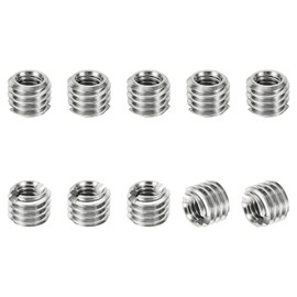 PATIKIL 10pcs M5*0.8 Male M3*0.5 Female Thread Adapter Sleeve Reducer Conversion Stainless Steel Fastener 4mm