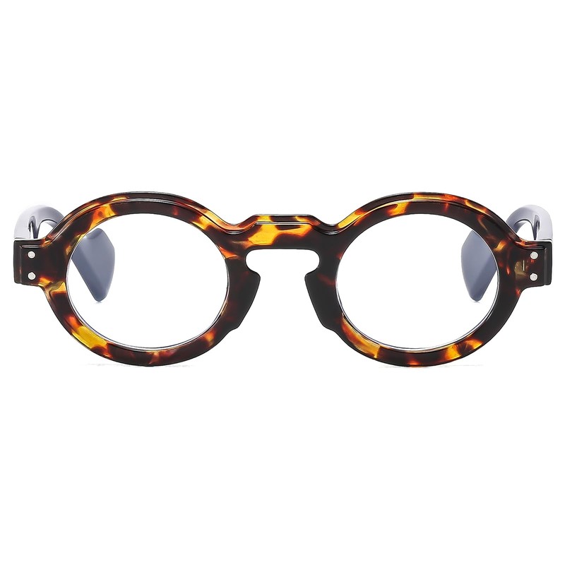 YAMEIZE Oval Blue Light Filter Glasses for Women Men Retro