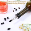 Hpmjz 300 pcs Pourers Dust Covers Black Rubber Pourer Cap