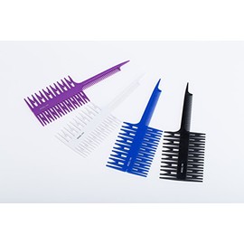 Peine para teñir el cabello,4 Colores Tinte para el Cabello, Peine Pelo Highlight seccionamiento, Peine Tinte para el Cabello Tinte colorante Herramie