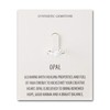 Philip Jones Synthetic White Opal Adjustable Ring with Quote Card