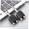 Levemolo 3pcs RCA to Adapter Y Splitter for Subwoofer Speakers