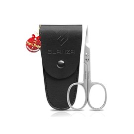 Tijeras Curvas para Uñas Multiusos de Alta Resistencia – Herramienta de Cuidado Personal con Hojas Afiladas de Acero Inoxidable y Estuche de Cuero – T