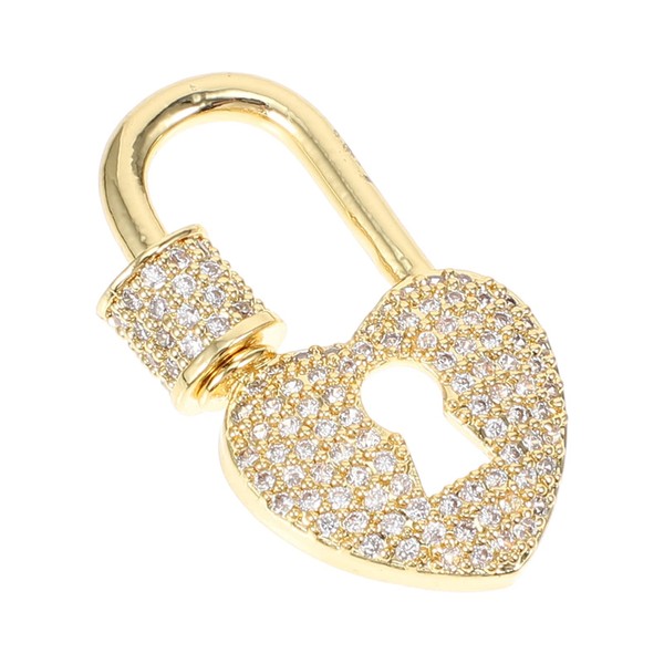 Heart Necklace Clasp Heart Shape Clasp Copper Locking Carabiner Keychain