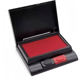 SolaceWood Two-Color Ink Pad, Red and Black, 3.9 x 4 Inches, Office and Home Stamp Pad