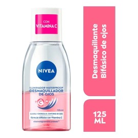 Desmaquillante Nivea Bifásico Ojos Vitamina C 125ml Todo Tipo De Piel Día/noche