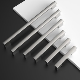 FILTA 5 Inch(128mm) Hole Centers Brushed Nickel Cabinet Pulls Cabinet Pulls(Set of 10),Satin Nickel Cabinet Pulls Kitchen Cabinet Handles Cabinet Hardware for Cabinets Cupboard Drawer