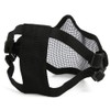 Metal Mesh Face Guard Tactics Half Cover Protective for Paintball