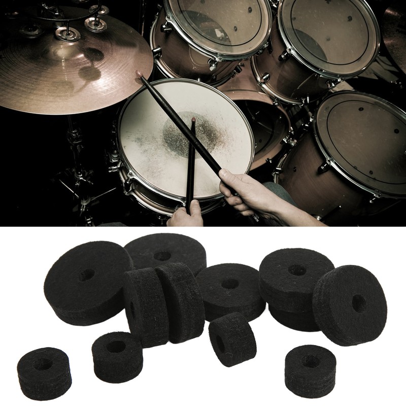 21Pcs Cymbal Replacement Accessories Felts Sleeves Wing Nuts Washers for