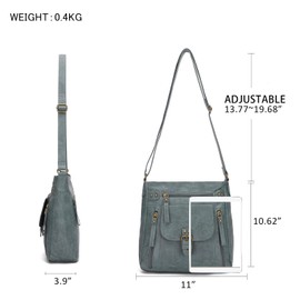 KL928 Shoulder Bag, Small Handbags, Leather Purse, for Women or Girls Blue