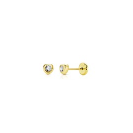 Monde Petit T1794P -18 K Yellow Gold Baby Earrings