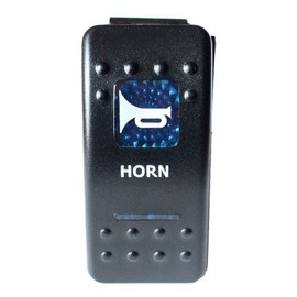 Mintice 12 V Car Blue LED Light Illuminated Rocker Switch Rocker Switch Car Dashboard Switch Moment Switch Horn Light