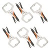 Biugaaufai 6 Pack 6 Inch C-Clamp Locking Pliers with Rubber