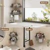 VOLPONE Corner Shower Caddy Suction Cup, 2 Pack Shower Shelves