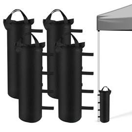 Pack of 8 Sandbags for Gazebo, 800D Oxford Gazebo Weights, 50 x 20 cm Sandbags for Filling Weighted, Sandbag Weighted for Pop-Up Tent, Garden, Umbrella, Canopy