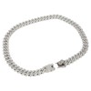19.7in Necklace Rhombus Full Rhinestones Cool Double Layered Chain Necklace