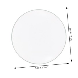 Double Convex Glass Lens Optical Lens 1.96 Inch Diameter 3.93 Inch Focal Length for Science Education and Lab Experiments, 2-Pack