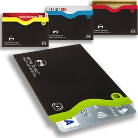 Juego de 18 fundas de bloqueo RFID: 14 soportes para tarjetas de crédito y 4 protectores para pasaportes, protección contra robo de identidad premium para hombres y mujeres. Diseño delgado para