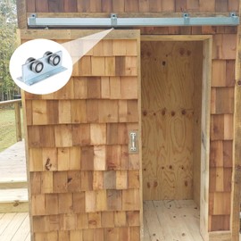 BiJun 4 Wheel Trolley Assembly Roller Strut Channel Trolley Heavy Duty Barn or Shed Sliding Doors for Use with 1-5/8" Wide and All1-5/8 Taller Strut Channel (Silver 4 Packs)