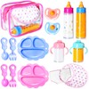 15Pcs Baby Doll Accessories Magic Bottle Set,Pretend Play Feeding Toy