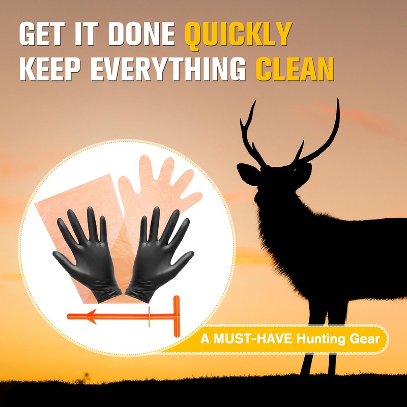 Tellingyou Field Cleaning Tool with Field Dressing Gloves, Big Game