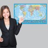 Equal Earth World Map Poster - map design shows continents