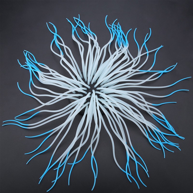 Simulation Artificial Silicone Sea Anemone Coral Ornament for Aquarium Fish