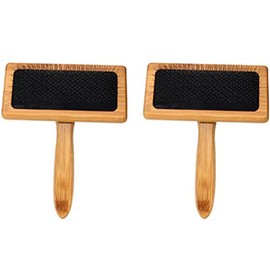 Iunipusy Pack of 2 Miracle Brushes, Carding Brushes with Comfortable Wooden Handle, Perfect for Wool Coats, Sweaters and Felt Carpets, High-Quality Cleaning Tool for Spinning and Needle Felting