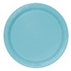 Unique 46854 Paper Plates-18 cm-Teal Colour-Pack of 8