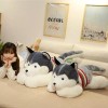 Jextech Peluche Gigante 120cm Husky Lobo Con Sueter Juguete Regalo