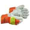 SAFEGEAR, High Visibility Winter Gloves, Split Cowhide Leather Palm, Reflective,