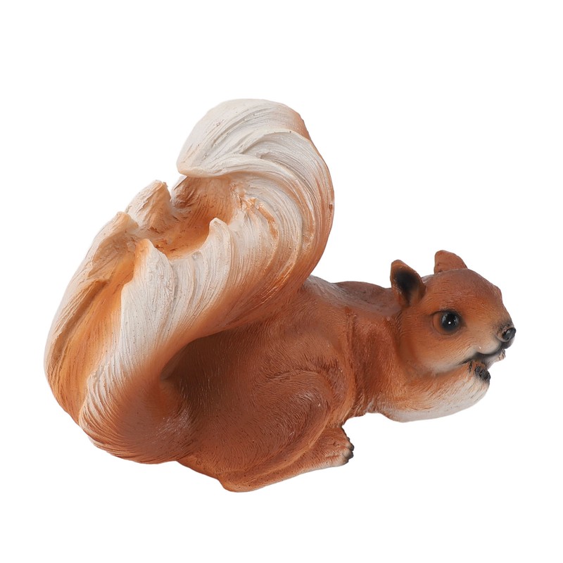 Squirrel Garden Decor Outside Funny Resin Statue Courtyard Balcony Outdoor
