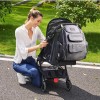 Lootus LOOTIS Diaper Bag Backpack Gray Unisex Large Baby Bag