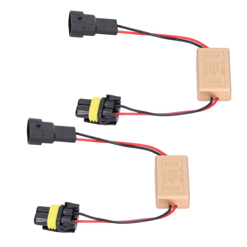 2PCS 50W LED Strobe Controller Continuous Strobe ABS Fog Light