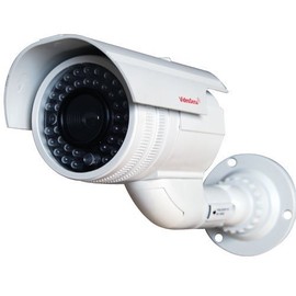 VideoSecu 4 Pack Dummy Bullet Security Cameras Fake CCTV Surveillance Imitation IR Infrared LEDs with Flashing Light DMYIRV2 MDC