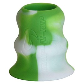 Grip-N-Rip Softball Bat Taper Grip – Hitting and Training Aid, Durable, Easy-On/Off - Green/White