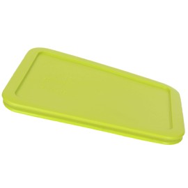 Pyrex 7210-PC 3 Cup Edamame Green Rectangle Plastic Food Storage Lid - 6 Pack