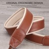 Padwa Lifestyle Tan Padded Leather Camera Strap - Full Grain
