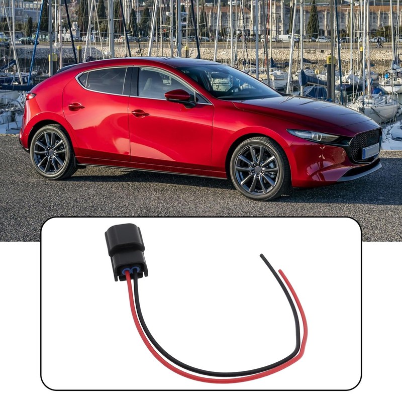 YINETTECH 2-Pin Car Front Turn Signal Light Connector Pigtail Compatible